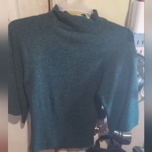 Blue/Green turtleneck Sweater
